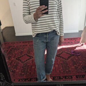 NWOT black and white striped sweater from Mus and Bombon